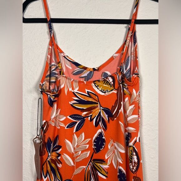Haute Monde Floral Orange Maxi Dress 🔥 adjustable straps 🔥 NWT 🔥 medium - Picture 4 of 8